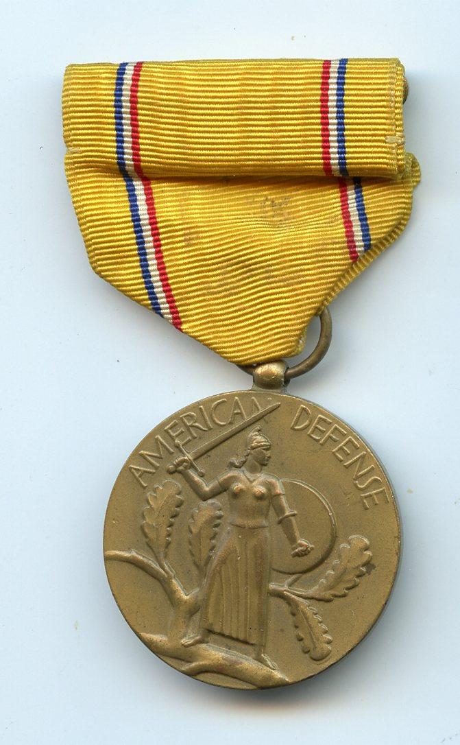 United States of America  U.S.A. WW2 American Defense Service Medal