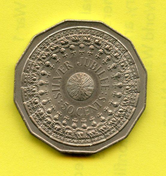 Australia 50 Cents Coin Dated 1977