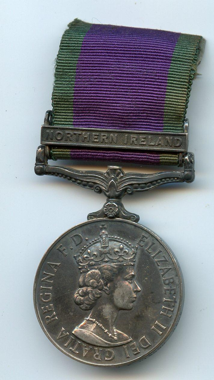 Campaign Service Medal 1962 1 Clasp Northern Ireland To Staff Sgt C. J. K. Wisdom, Royal Electrical & Mechanical Engineers