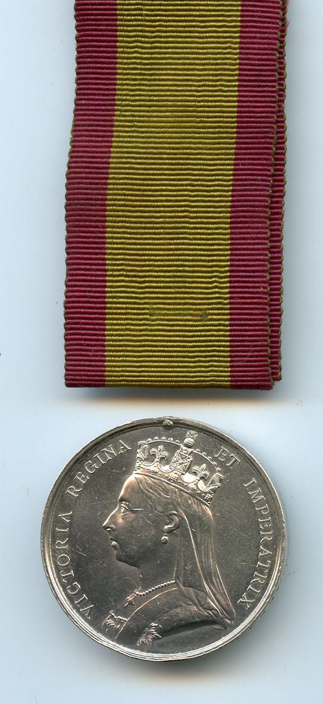 Second Afghan War Medal , 1877-80 To Pte G King, 59th Foot, 2nd Nottinghamshire) Regiment