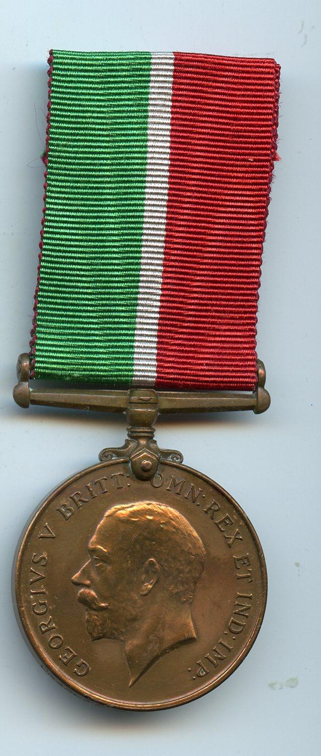 Mercantile Marine War Medal 1914-18 To Charles J Blackmore