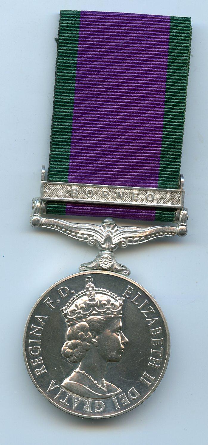 Campaign Service Medal 1962 1 Clasp Borneo To Rifleman Ramprasad Gurung, 6th Queen Elizabeth's Own Gurkha Rifles