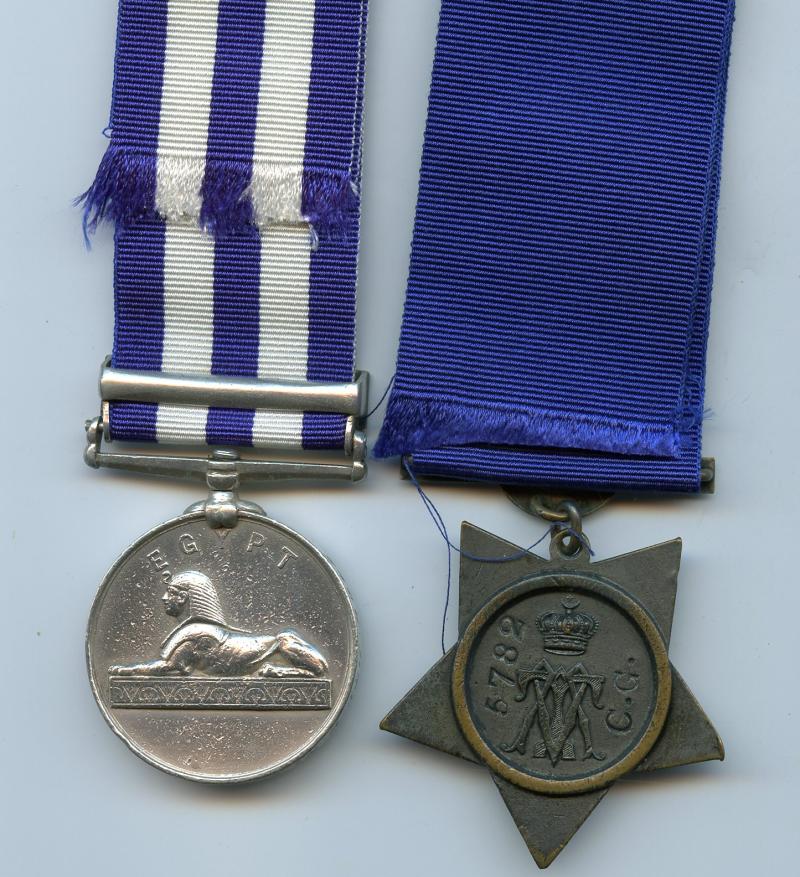 Egypt Campaign Pair of Medals 1884 To Pte G Nixon, Coldstream Guards