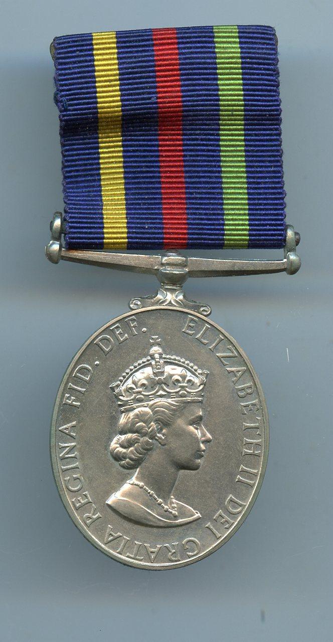 Civil Defence Long service Medal Named to Mr J Tilbury,