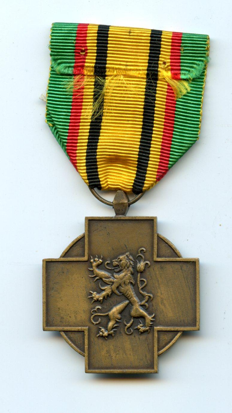 WW2 Belgium Military Combatant's Cross 1940 1945