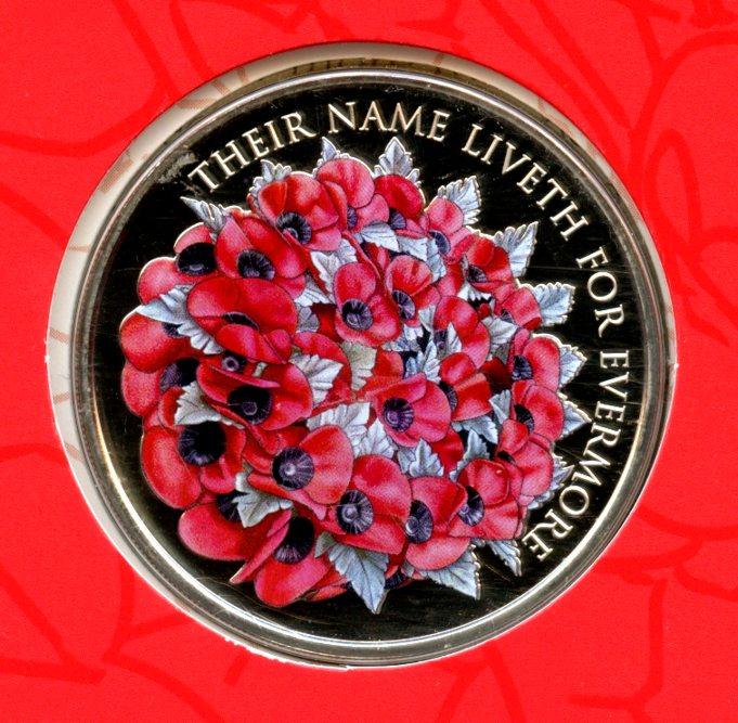 Alderney 2016 Armistice 11th Day Brilliant Uncirculated £5 Coin