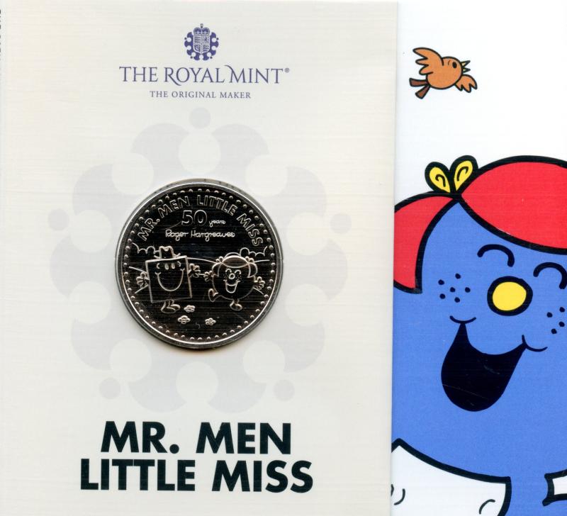 UK Royal Mint 2020 Mr Men 50 Years of Mr Men Little Miss