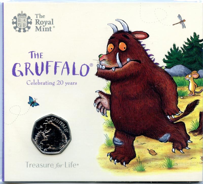 UK 2019 The Gruffalo Brilliant Uncirculated 50 Pence Coin