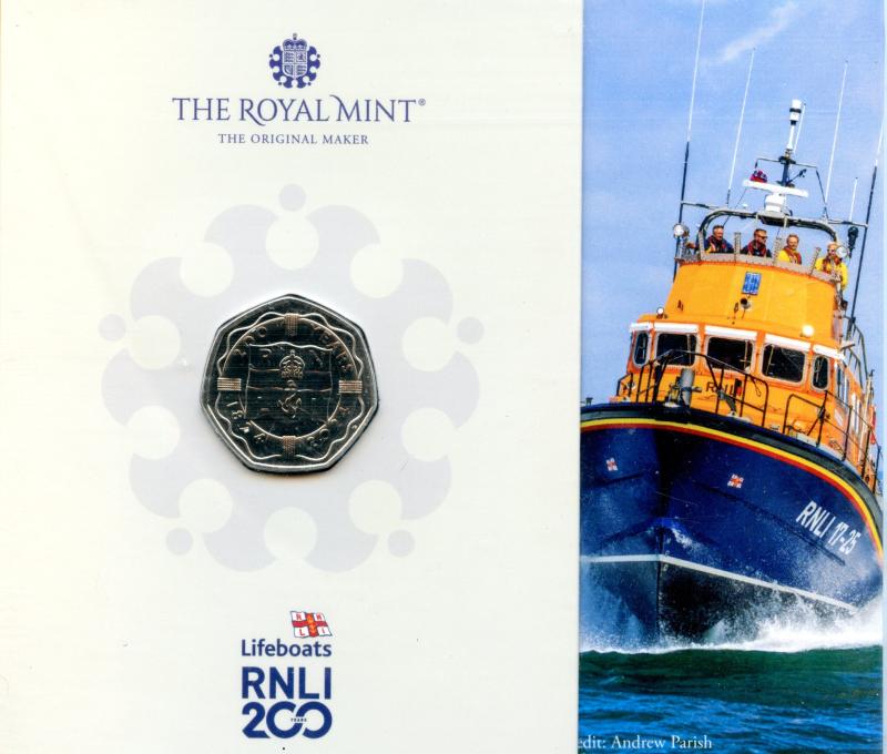 UK 2024 RNLI Uncirculated 50 Pence Coin