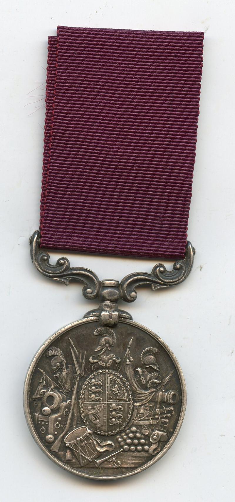 Army Long Service & Good Conduct Medal Victoria ;  To Pte Charles Ault 1/21st Foot Royal Scots Fusiliers