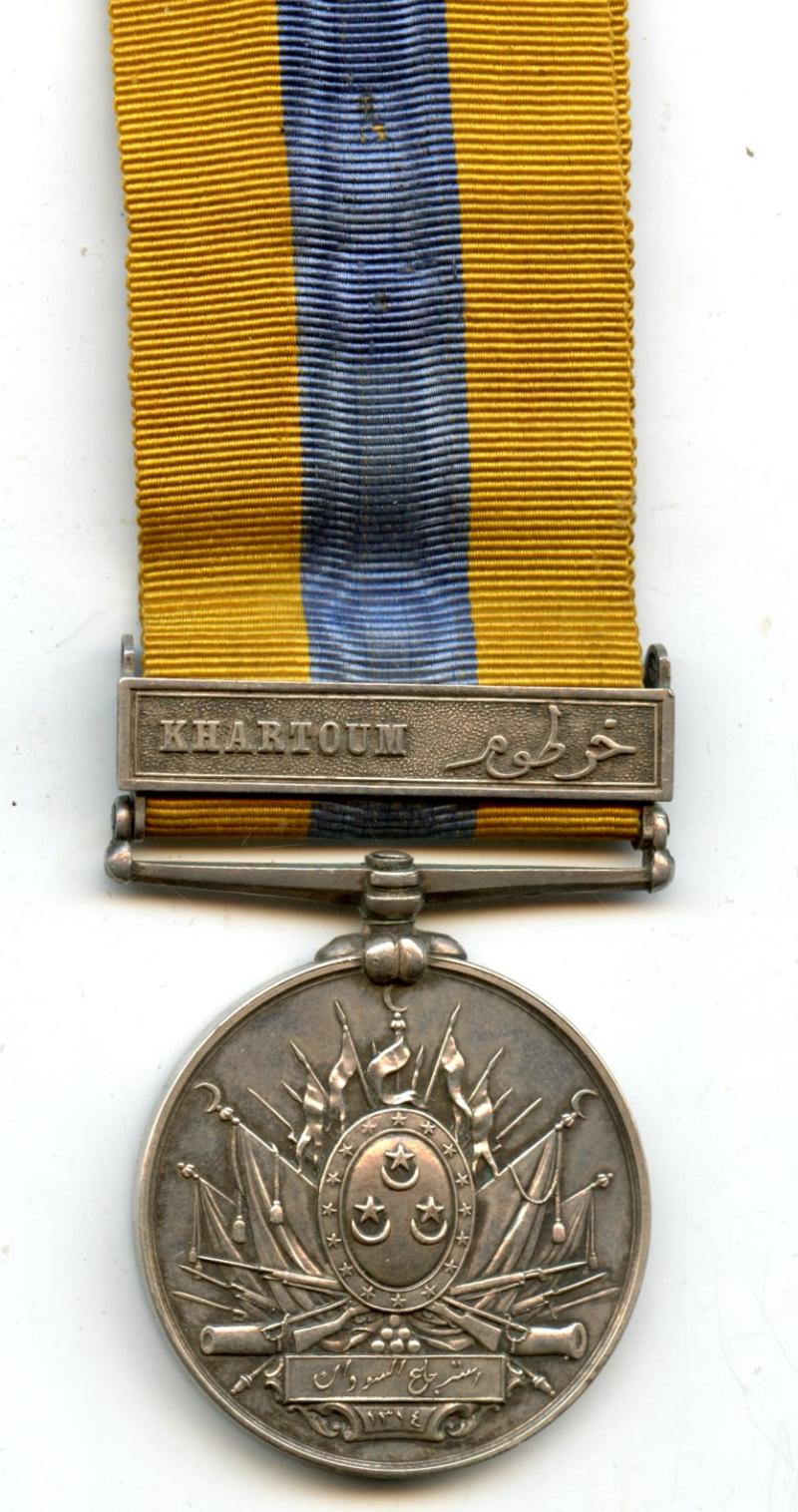 Khedive Sudan Medal 1896 : 1 Clasp Khatoum Unnamed