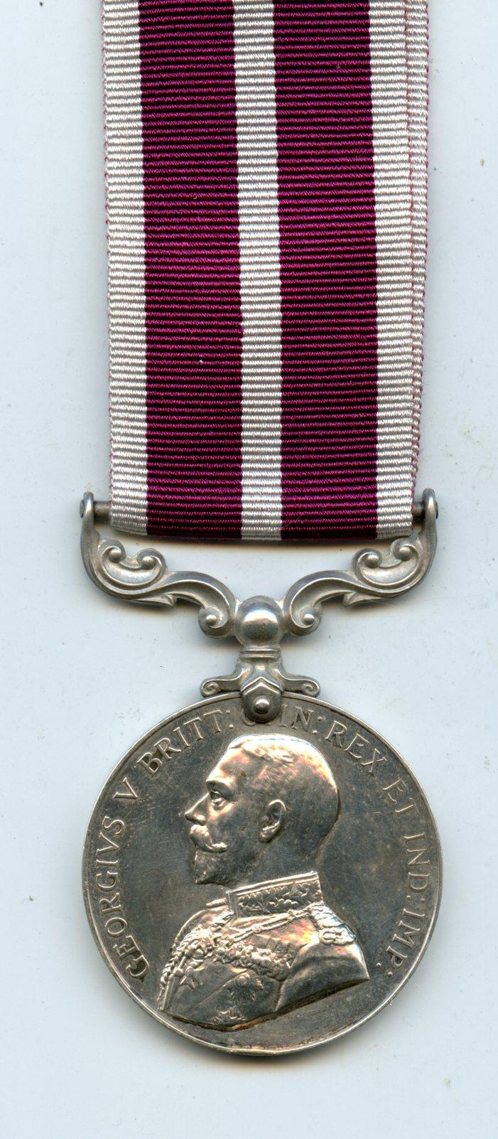 Meritorious Service Medal : George V ( Non Swivel Type) To C Sjt William Martin, Royal Scots Fusiliers