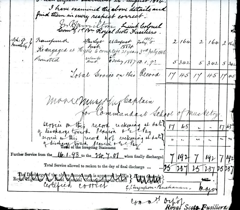 Meritorious Service Medal : George V ( Non Swivel Type) To C Sjt William Martin, Royal Scots Fusiliers