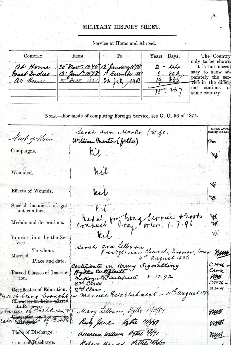 Meritorious Service Medal : George V ( Non Swivel Type) To C Sjt William Martin, Royal Scots Fusiliers