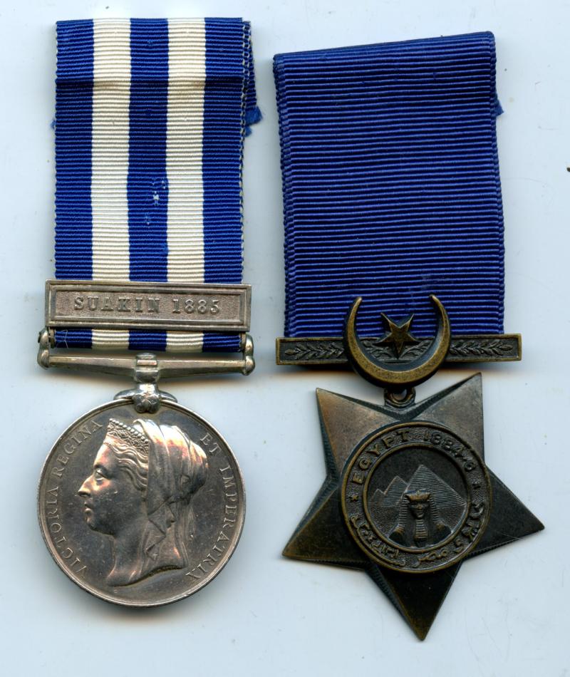 Egypt Pair of Medals To  Chaplain to the Forces the Reverend J. M. Millar, Army Chaplains’ Department, attached Scots Guards
