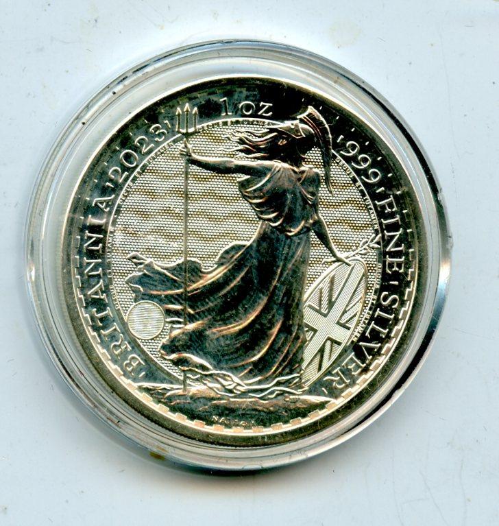 U.K. 2023 Charles III  Uncirculated Silver  One Ounce Britannia Coin