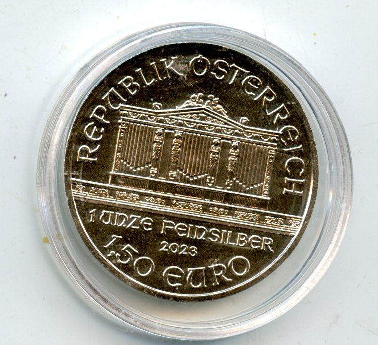 Austrian Philharmonic  Silver One Ounce Coin  Dated 2023