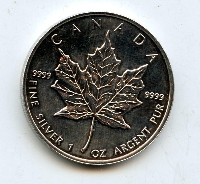 Canadian Maple  Silver One Ounce Coin  Dated 2017