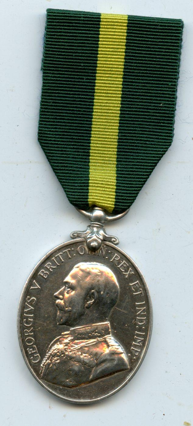 Territorial Force Efficiency Medal To Sjt William Bruce, 5th Bn Highland Light Infantry