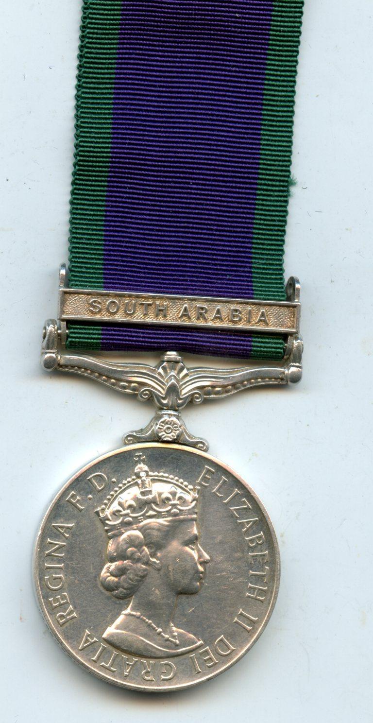 Campaign Service Medal 1962 1 Clasp South Arabia To Pte K. B. Moore, Loyals (North Lancashire)