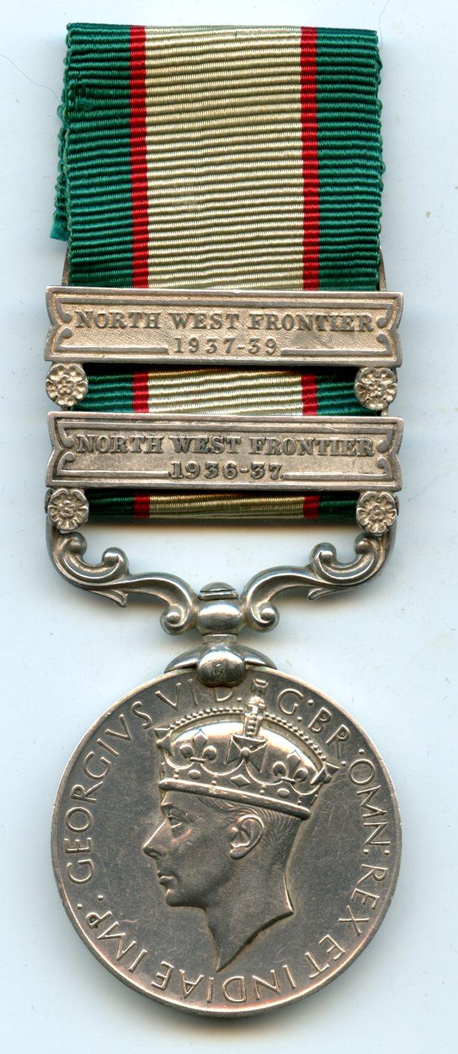 India General Service 1936-39 2 Clasps To L-Naik Abdul Rehman, Road Construction Battalion