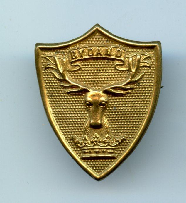 Gordon Highlanders Gilt  Metal Sporran Badge