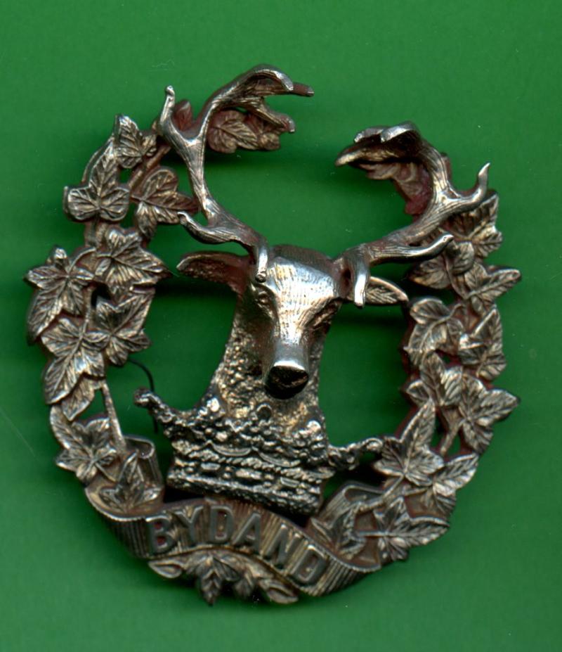 Gordon Highlanders Officers Glengarry Cap Badge