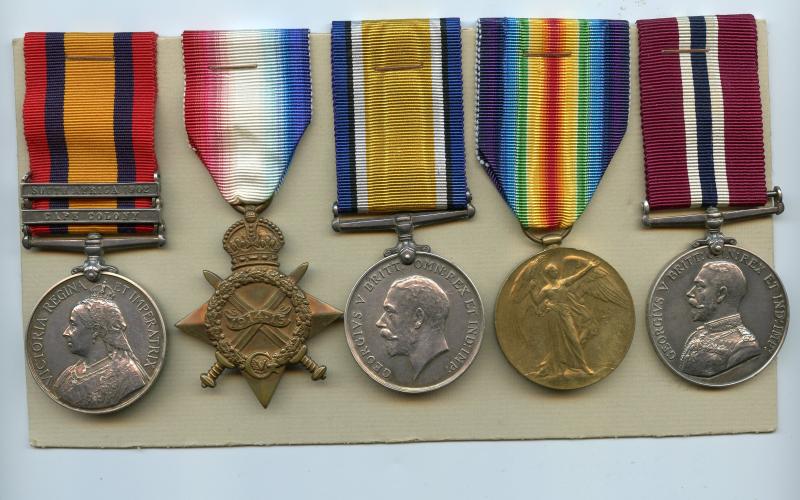 QSA Medal WW1 Medals & Permanent Forces Long Service Medal Group to Cpl W. H. Small,  Imperial Yeomanry & Brigade Staff Force