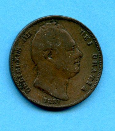 UK William IV  1831 Farthing Coin