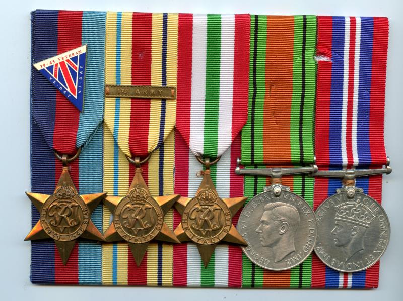 WW2 1st Army  Africa and Italy Medal Group